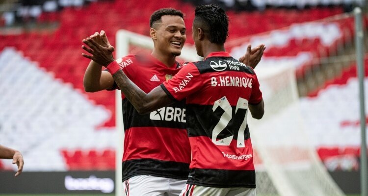 Flamengo x Coritiba na Copa do Brasil 2021..