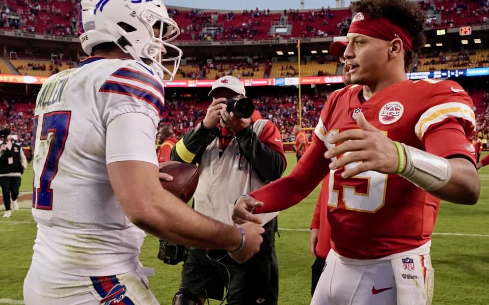 Palpites NFL - Josh Allen e Patrick Mahomes